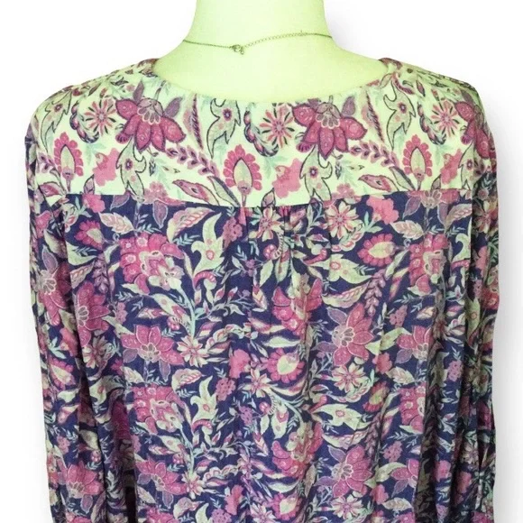 AVEOLOGY Boho Paisley Tunic Dress or Tunic Top – Plus 3X/4X – NWT - Picture 8 of 13